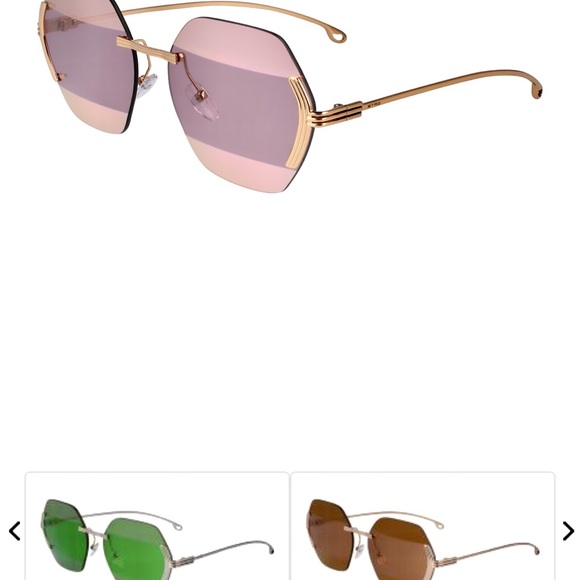 New, ETRO Metal Frame Sunglasses - Picture 4 of 15